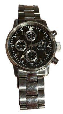 Fortis Flieger Classic Chronograph Black Dial Limited Edition 1x/500 Used From J