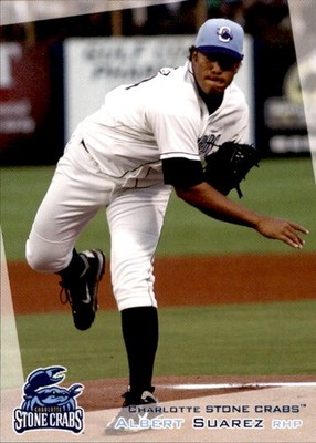 2012 Charlotte Stone Crabs Grandstand #21 Albert Suarez San Felix Venezuela Card