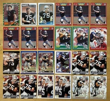 Howie Long Lot Of 24 Mix Brand 1986-1992 Mostly NM+ 