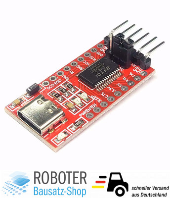 USB-C TTL Serial Adapter Programmer 3,3V / 5V kompatibel mit FT232RL