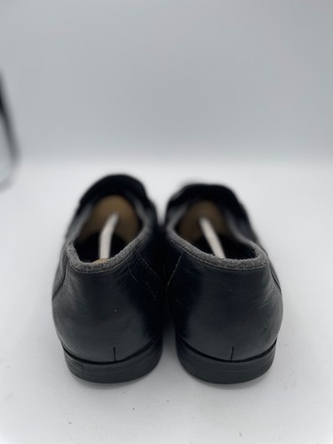 Thom McAn Moccasin Loafers Men's Sz 8W Black Leather Round Toe Slip-On Shoes - Picture 3 of 7