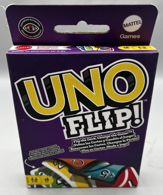 Mattel UNO Flip Card Game   Double-Sided UNO with Flip Card   NEW in Box
