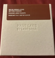 HAUS LABS By Lady Gaga Bio-Blurring Loose Setting Powder Cocoa 0.24oz NIB