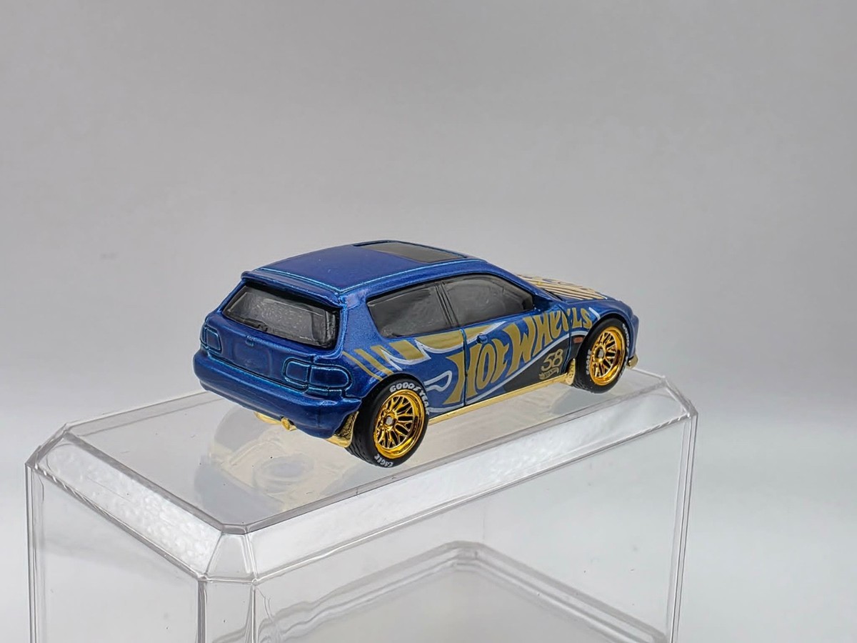 Hot Wheels 1992 Honda Civic EG Hatch , Real Riders , custom wheel