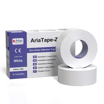 ARIAN MEDICAL AriaTape Zinc Oxide Adhesive Tape- 2.5cm X 10m - 1 Rolls