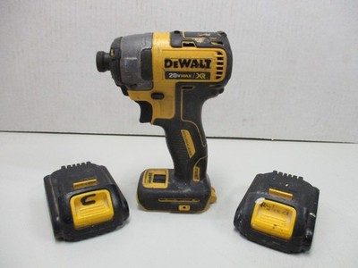 DeWALT DCF887 18V XR 1/4'' Brushless Impact Driver with 2 Batteries