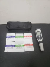 Dr. Meter PH-100 Ph Meter With Case Packets & Manual TESTED!