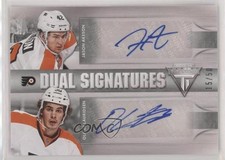 2013-14 Panini Titanium 15/50 Jason Akeson Oliver Lauridsen #RD-PHI Auto 1u6
