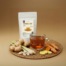Natural Detox Herbal Tea Lemongrass Ginger Turmeric Wellness Cleanse Tea 3 Paks