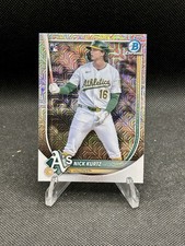 2025 Bowman Chrome Nick Kurtz RC Rookie Mega Box Mojo Refractor #93 Athletics