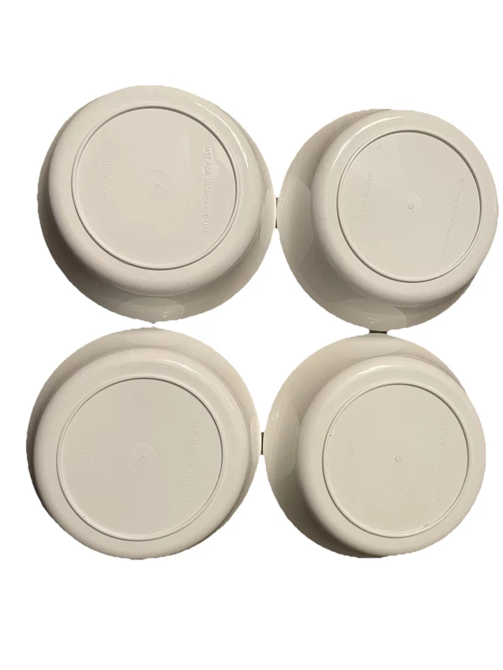 Snowden, Raggedy Ann & Andy Cereal Bowls 6.5" White Round Plastic Vtg USA Set - Image 3 of 4