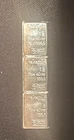 Valcambi, Silver .999 3-One gram bars in a pack.