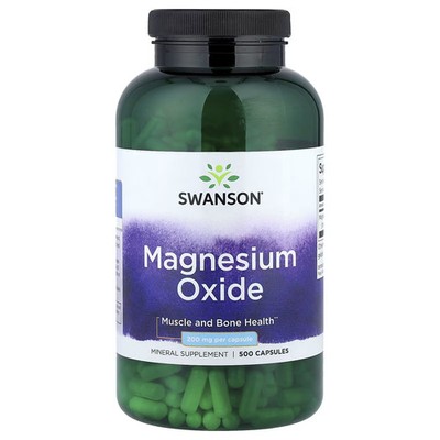 Swanson Magnesium 200 mg 500 Capsules