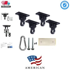 Heavy Duty Black Swing Hangers Screws Bolts Included Over 5000 lb Capacity Pl...