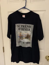 Supreme D’Hiver Tee Medium Navy FW19