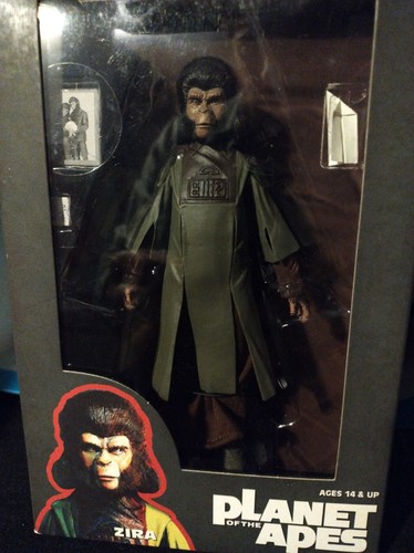 2014 NECA Planet Apes Zira Zaius Cornelius Ursus Gorilla Soldier 7' MOC FREE S/H - Picture 11 of 20