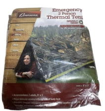 Camerons Emergency Tent 2 Person Thermal Tent Wind Water Proof, Protection NEW
