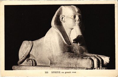 Old postcard AK Sphinx in Pink Granite Egypt (1325197)