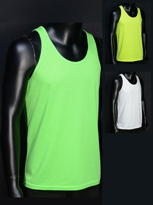 UV Schwarzlicht Blacklight Unisex Jersey Tanktop Party Fashion Neon Farbauswahl