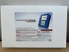 Nintendo 2DS Electric Blue Console W/ AC Adapter Inspected & Tested by Nintendo
