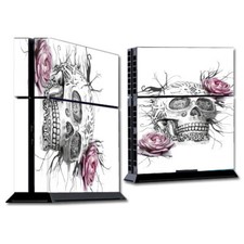 PS4 Playstation console skins decals wrap - Roses in Skull