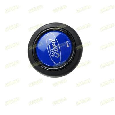 Horn Button Blue / Black fits All Ford MOMO RAID NRG Steering Wheel Sport New