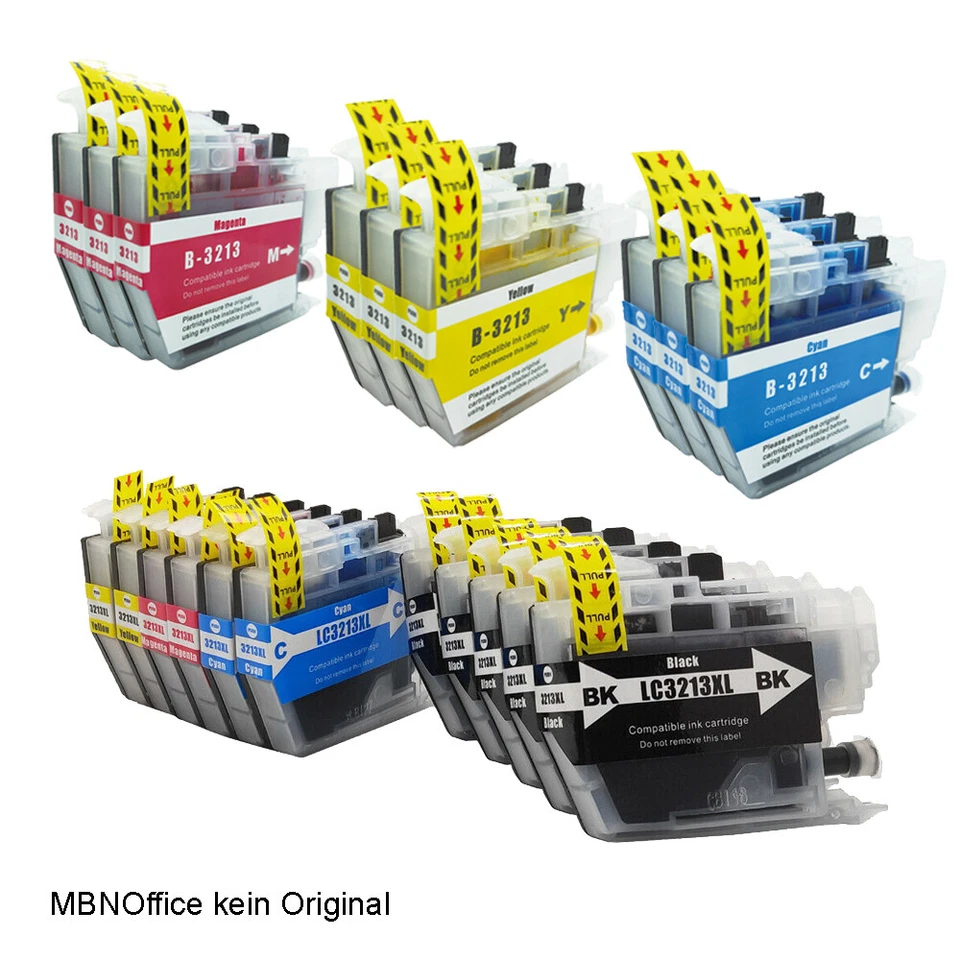 Brother LC3213 XL MFCJ 491 497 890 895 DCPJ 572 772 774 Multipack 20x kompatibel