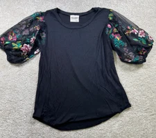 Willow Young Contemporary M Sheer Floral Sleeves Dark Fairy Whimsigoth Grunge