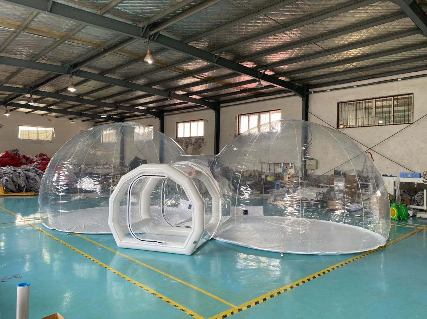 Inflatable Tent Commercial Quality 2 Room PVC Clear Eco Dome Camping