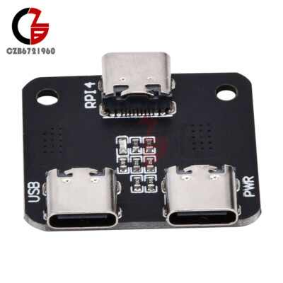 Power Splitter Power Distributor for Raspberry Pi 4 USB One-in-Two Module Type-C