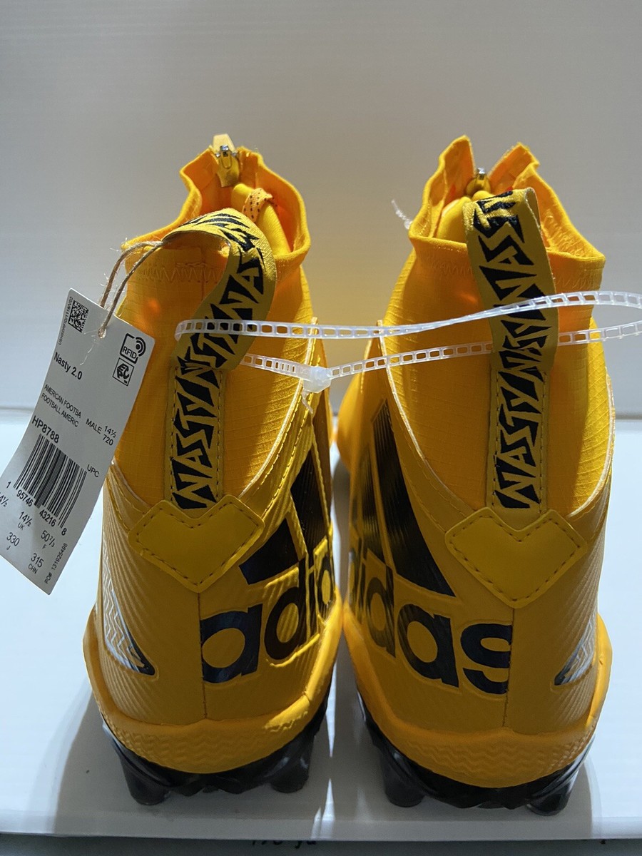 Adidas Nasty 2.0 Team Collegiate Gold/Black Football Cleats Men‎ Size 16 HP8794 adidas Men main image 3