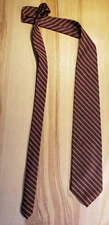 Brooks Brothers Makers tie, Repp, Preppy, Ivy, Classic red and yellow striped