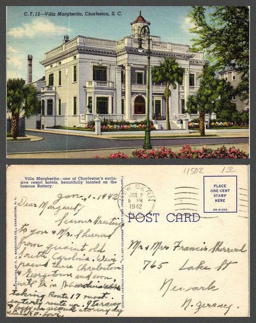 SOUTH CAROLINA Charleston VINTAGE POSTCARD eBay