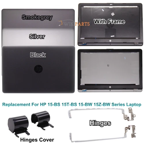 Replacement HP 15-BS 15T-BS Series Laptop LCD Top Lid Frame Bezel Hinges Cover