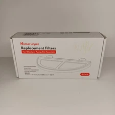 Homerunpet Pet Fountain Filters for Wireless Pumps Cat White Open Box