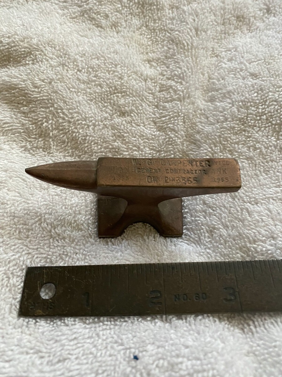 Blacksmith Jewelers Mini Anvil Antique Primitive Small 3