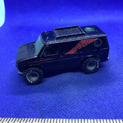 Vtg 1977 Hot wheels Baja Breaker A-team Black Van Real Riders Grey
