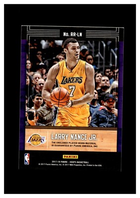 2017-18 Panini Hoops Rookie Remembrance Jersey Larry Nance Jr Los