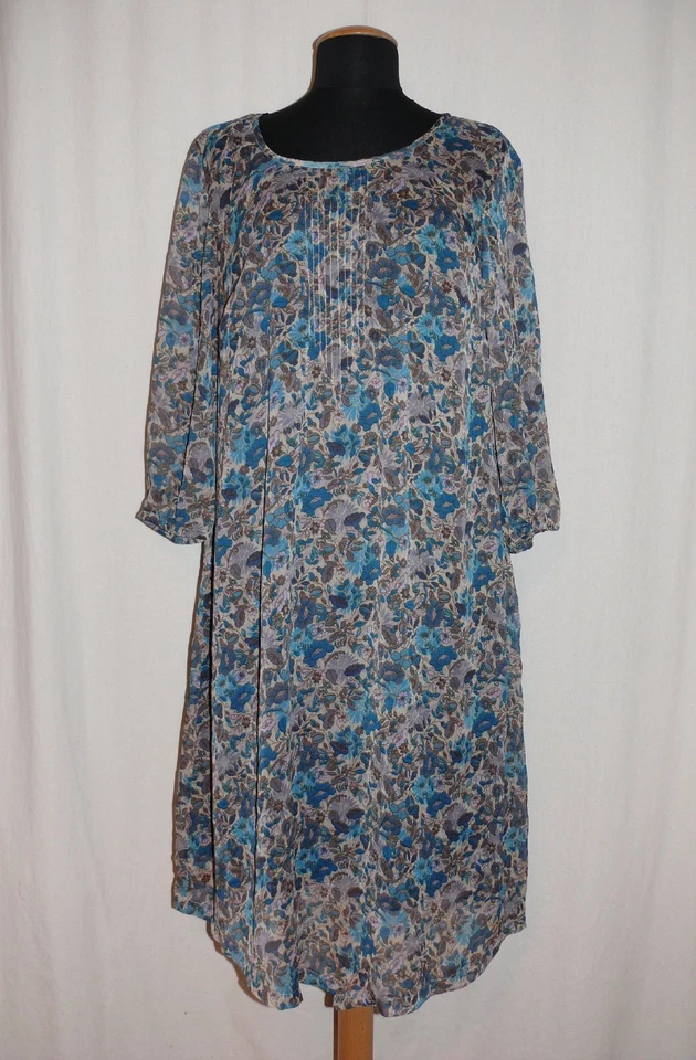 SHEEGO new style geblümtes Chiffon Sommerkleid Kleid Blümchenprint NEU - Bild 3 von 4