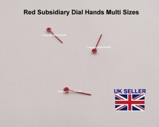 Mini Sub Dial Hand For Chronograph Watches - Red - Multi sizes Seiko Etc