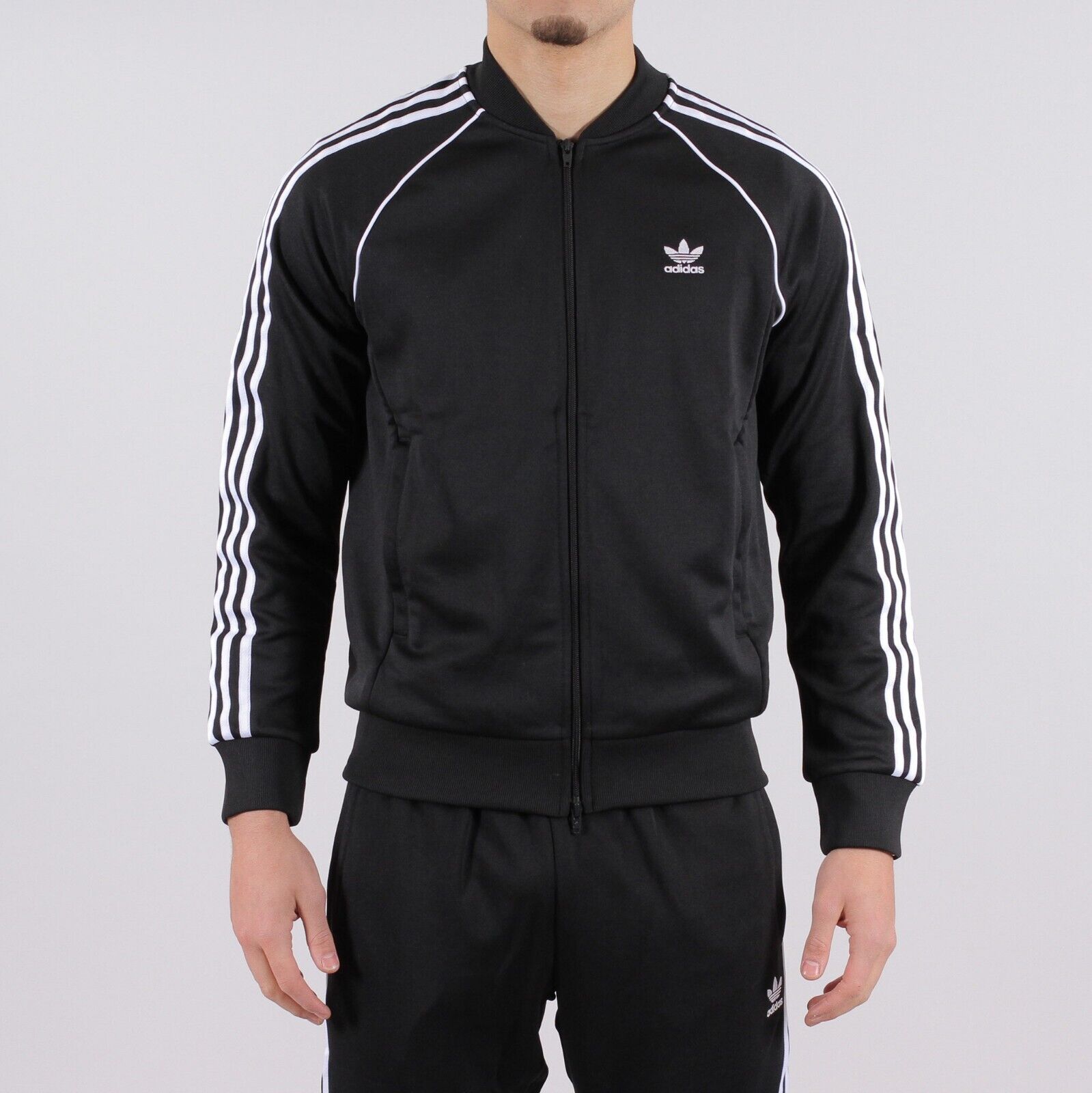 ADIDAS ORIGINALS | 2XL...ONLY ONCE TRACK JACKET...BLACK/WHITE...MENS WORN SIZE eBay SST