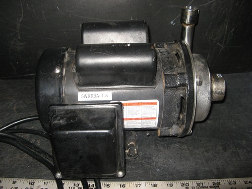 BOMBA CENTRÍFUGA DAYTON 1/3hp Acero Inoxidable 316 5WXR9 115/230 VAC 1ph - Imagen 7 de 11