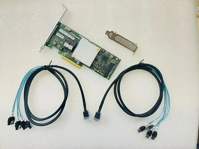 Adaptec ASR-8805 PCI-E 3.0 1GB 12Gb/s RAID Card + 2* SFF-8643 SATA cable