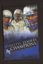 2008 Air Force Falcons Football Volleyball Pocket Schedule Mountain West