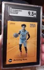 2019-20 Hoops Premium Ja Morant Arriving Now Holo Prizm Rookie SGC 9.5 MT+ #12