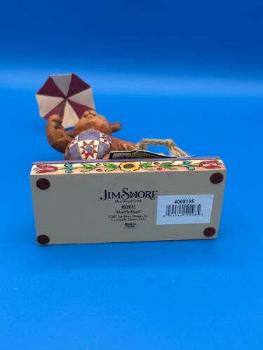 Jim Shore Hand in Hand Teddybär mit Katze Figur in Box 4008185 Enesco - Bild 7 von 8