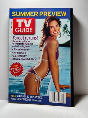 TV Guide 2004 June 6-12 Summer Preview North Shore's Brooke Burns