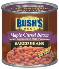 Bush's Best Maple Cured Bacon Baked Beans 16 Oz (Pack of 6)