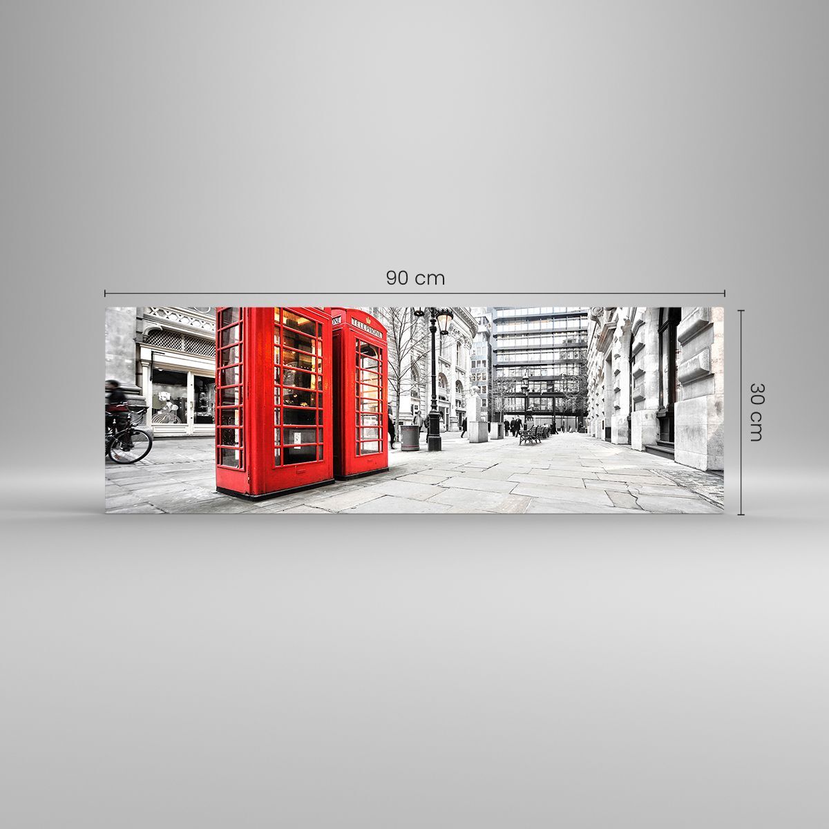 Tableau Décoratif Sur Verre - Impression New York, Format 90x30cm, Cadre Panoramique - 5