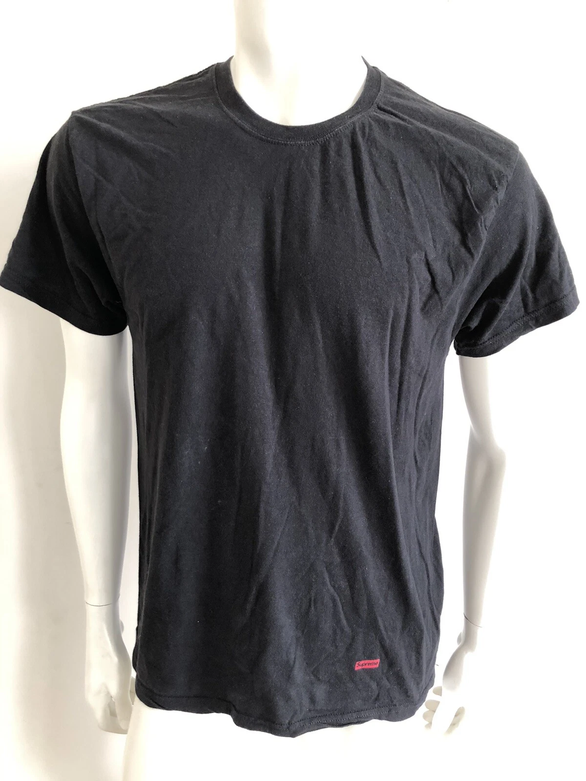 TEE SHIRT HOMME BON ÉTAT RÉEL TAILLE M COULEUR NOIR DE CHEZ SUPREME